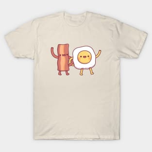 Cute Bacon And Egg Best Friends T-Shirt